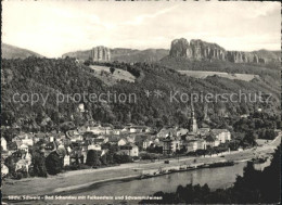 72077406 Bad Schandau Panorama Mit Falkenstein Und Schrammsteinen Felsen Bad Sch - Bad Schandau