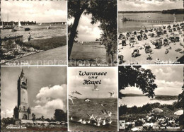 72077395 Wannsee Havel Strandbad Gruenewald Turm Moewen Nikolskoe Wannsee - Sonstige & Ohne Zuordnung