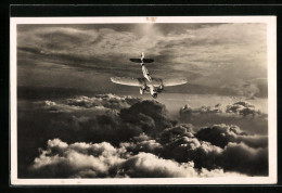 AK Unsere Luftwaffe, Flugzeug über Den Wolken  - 1939-1945: 2a Guerra