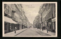 CPA Colmar I. E., Blick In Die Schlüsselstrasse  - Colmar