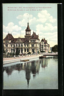 CPA Mulhouse, La Poste Et Canal Du Rhone Au Rhin  - Mulhouse