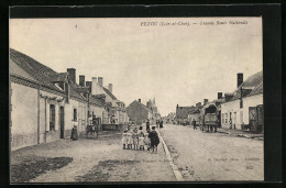 CPA Pezou, Grande Route Nationale  - Autres & Non Classés