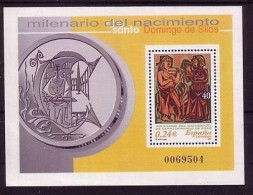 SPANIEN BLOCK 100 POSTFRISCH(MINT) 1000. GEBURTSTAG DES HL. DOMINIKUS VON SILOS - Blocks & Sheetlets & Panes