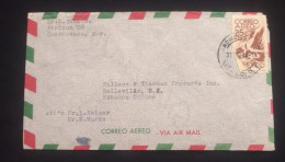 C) 1946. MEXICO. AIRMAIL ENVELOPE SENT TO USA. 2ND CHOICE - Mexique