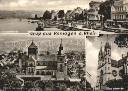 72076081 Remagen Rheinpromenade Stadtbild Marienkirche Apoll. Kirche Remagen - Remagen