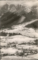 72076047 Pfronten Panorama Wintersportplatz Mit Zugspitze Wettersteingebirge Bur - Pfronten