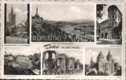 72076043 Trier Hauptmarkt St Gangolph Kirche Mariensaeule Mosel Porta Nigra Dom  - Trier