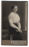 Fotografie Friedrich Thiele, Schönberg I. Meckl., Siemzerstr. 183, Dame Mit Gewelltem Haar  - Personnes Anonymes