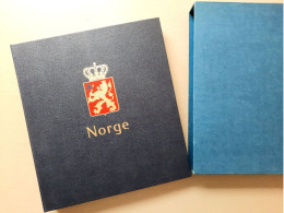 (LOT403) Norway DAVO Stamp Deluxe Album 1855-1988. Never Used. - Binders With Pages