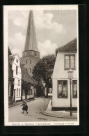 AK Travemünde, Die Marktstrasse Mit Kirche  - Lübeck-Travemuende