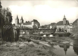 72074660 Rochlitz Sachsen Schloss Mit Bahnbruecke Petrikirche Und Schlossmuehle  - Rochlitz