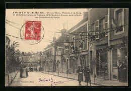 CPA Conlie, Fete 1913, Inauguration Du Monument Du Camp  - Conlie