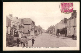 CPA Champaissant, Rue De St-Cosme-de-Vair  - Autres & Non Classés