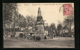 CPA Pontlieue, Monument élevé à La Mémoire Des Soldats Morts Pour La Partie  - Autres & Non Classés
