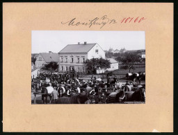 Fotografie Brück & Sohn Meissen, Ansicht Moritzburg-Eisenberg, Blick In Den Ort Beim Rossmarkt, Pferdemarkt, Jagdschl  - Lieux