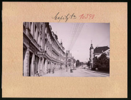 Fotografie Brück & Sohn Meissen, Ansicht Copitz A. Elbe, Hauptstrasse Mit Sarg Lager Curt Eppstädt, Photograph R. Fi  - Lieux