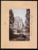 Fotografie Brück & Sohn Meissen, Ansicht Bad Elster, Blick Auf Das Palast-Hotel Wettiner Hof Aus Den Anlagen  - Orte