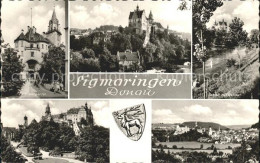 72073933 Sigmaringen Schloss Anlagen Donau Totalansicht Wappen Sigmaringen - Sigmaringen