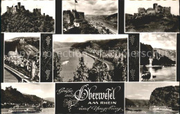 72073918 Oberwesel Rhein Und Umgebung Hotel Deutsches Haus Burg Pfalz Loreley We - Oberwesel