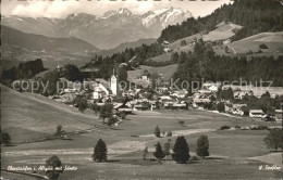 72073893 Oberstaufen Gesamtansicht Mit Saentis Appenzeller Alpen Oberstaufen - Oberstaufen