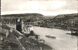 72073878 Bingen Rhein Ruine Ehrenfels Maeuseturm Dampfer Bingen - Bingen