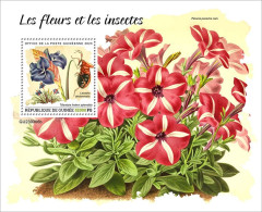 Guinea 2023 Flowers And Insects Butterflies S202404 - Guinee (1958-...)