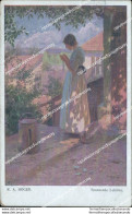Cb203 Cartolina Art Deco Donnina Lady Donna Cupido Illustratore R.a. Hoger - Sonstige & Ohne Zuordnung