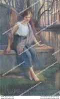 Cb201 Cartolina Art Deco Donnina Lady Donna Cupido Illustratore Artist F.klimes - Sonstige & Ohne Zuordnung