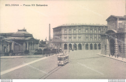 Z514 Cartolina Bologna Citta'  Piazza Xx Settembre Tram - Bologna