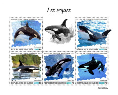 Guinea 2023 Marine Life Fish Orcas S202404 - Guinee (1958-...)