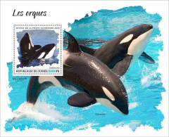 Guinea 2023 Marine Life Fish Orcas S202404 - Guinea (1958-...)