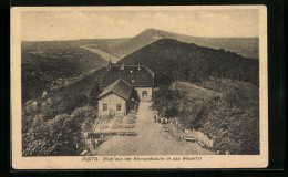 AK Porta-Westfalica, Blick Aus Der Bismarcksäule In Das Wesertal  - Porta Westfalica