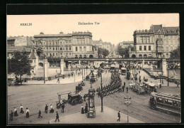 AK Berlin, Strassenbahn, Parade Am Halleschen Tor  - Tram