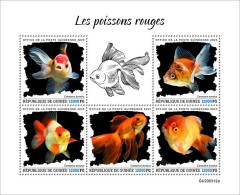 Guinea 2023 Marine Life Fish Goldfish S202404 - Guinée (1958-...)