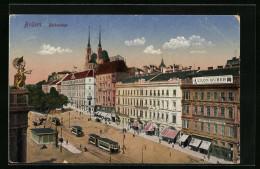 AK Brünn, Strassenbahnen Auf Dem Bahnring  - Tranvía