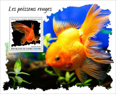 Guinea 2023 Marine Life Fish Goldfish S202404 - Guinée (1958-...)