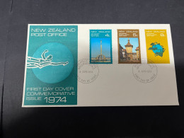 27-5-2024 (6 Z 19) New Zealand FDC - 1974 - Centenary - Brieven En Documenten