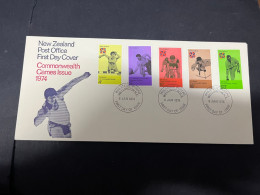 27-5-2024 (6 Z 19) New Zealand FDC - 1974 - Commonwealth Games - Briefe U. Dokumente