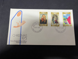 27-5-2024 (6 Z 19) New Zealand FDC - 1973 - Christmas - Lettres & Documents