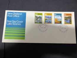 27-5-2024 (6 Z 19) New Zealand FDC - 1972 - Lakes Scenes - Storia Postale