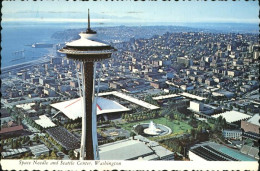 71451820 Seattle Space Needle And Seattle Center Fountain Stadium Exhibition Hal - Otros & Sin Clasificación