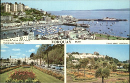 71451408 Torquay Torbay View From Rock Walk Promenade Port Gardens Torre Abbey G - Autres & Non Classés