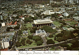 71445012 Honolulu Palace Square Downtown Aerial View - Autres & Non Classés