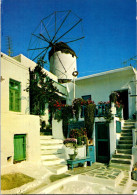 27-5-2024 (6 Z 20) Greece   (posted To Australia) Myconos Windmill - Windmills