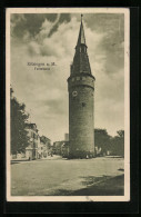 AK Kitzingen A. M., Strassenpartie Am Falterturm  - Kitzingen