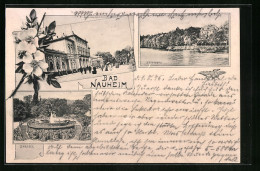 AK Bad Nauheim, Kurhaus, Teichhaus, Sprudel  - Bad Nauheim