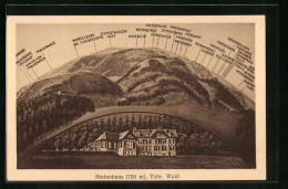 AK Stutenhaus /Thür. Wald, Ortspartie Mit Frauenwald, Wurzelberg Und Dürrewiese  - Altri & Non Classificati