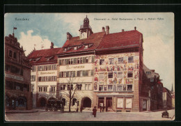 AK Konstanz, Obermarkt Mit Hotel Barbarossa Und Haus Zum Hohen Hafen  - Konstanz