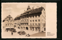 AK Konstanz A. Bodensee, Hotel Barbarossa Mit Parkenden Autos  - Konstanz