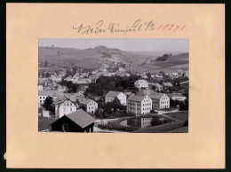 Fotografie Brück & Sohn Meissen, Ansicht Nieder-Einsiedel, Blick über Den Ort Zur Kirche  - Orte